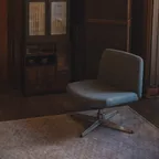 Scottish Tartan Check Lean Back Chair Black