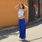 [29CM 단독][지구 착용]STRETCH JOGGER PANTS (OV BLUE)