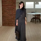 [베뉴엣 X 이주미] [3차] Ment Skirt_Charcoal
