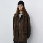 UNISEX LILY ALTER-SUEDE HALF JACKET ETOUPE KHAKI_UDJA6C102K1