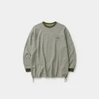 Double Stripe String Tee (Khaki)