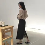 [소연 착용][8차 리오더]Sheer Layered H-line Skirt[LMBFAU25SK404]-3color