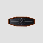 CHAMBRE 샹브루 Line Clock - Brown 벽시계 (브라운)