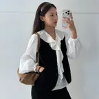[루피타Pick]Moire Vest_2colors