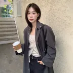 [베뉴엣 X 이주미] [1차] Dover Trench Coat_Charcoal