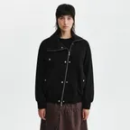 [29cm 단독] ASYMMETRIC KNIT PANEL JUMPER IN BLACK