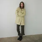 FAUX LEATHER HALF JACKET, BUTTER