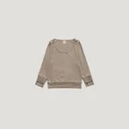ROPE DOUBLE-LAYER 3/4 SLEEVE TOP_BEIGE