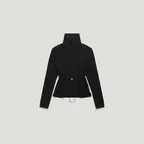 [FARVEN SPORT] AUREN STRING-WAIST TURTLENECK TOP_BLACK