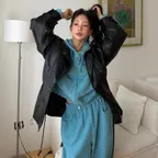 [29EDITION X 설쁘]Oversized Faux Leather Car Coat_CTO158(Black)