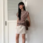 [인플루언서 PICK] 리넨 블렌드 미니 스커트 (Beige)