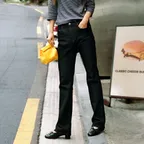 [with 소빈 콜라보] Smooth slim denim (black)