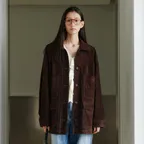 Suede overfit work jacket_2colors
