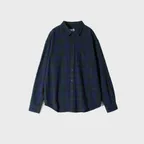 Madison Twill Check Shirt Navy
