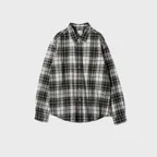 Madison Twill Check Shirt Ecru