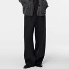 Super fine merino wholegarment pants_Charcoal