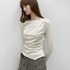 LOND2 WAIST TUCK BLOUSE (Z-BL-4287)
