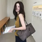 [고민영 PICK] moody wide bag (nylon) - dark brown