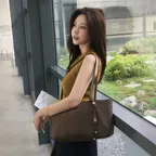[고민영 PICK] moody wide bag (nylon) - dark brown