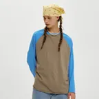 RAGLAN LONG SLEEVE, KHAKI