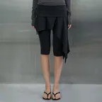 EMMA JERSEY CARPRI PANTS - CHARCOAL