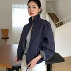 [묵화 PICK] Ruby Vintage Cotton Jacket-Navy