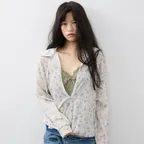 Autumn Rose Henley Tee_Ivory