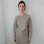 WIDE DEEP BOAT-NECK KNIT_3COLOR