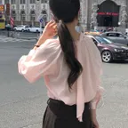 델핀 타이 블라우스_2COLORS