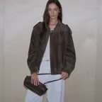 Dena Suede Blouson (Brown)