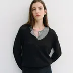 [서지연 PICK] royal kid mohair v-neck pullover (black)