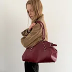 Attic Ring Shoulder Bag (Wine)
