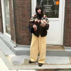 Pigment Wide Corduroy Pants (Butter Yellow)