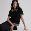 블랙/반소매 풀오버