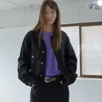 모먼트 딥 블랙 데님 자켓 (Black)
