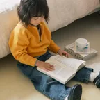 니트 하프 집업