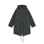 Padded fishtail duffle parka (Charcoal)