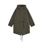Padded fishtail duffle parka (Khaki)
