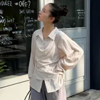 [슈멍 PICK] N HALTER SLEEVELESS LAYERED BLOUSE (BL-4404)