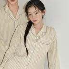 (uni) 버터크림 긴팔 파자마 세트
