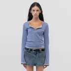 ROAN LAYERED LONG SLEEVE (BLUE STRIPE)