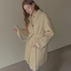 제이너 카라 하프 핸드메이드 코트(스트랩set)
