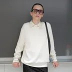 캐시미어 100 오버핏 풀오버 아이보리