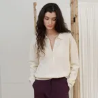 TINT COLLAR KNIT_ivory