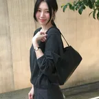 [튜드먼트 X 곰송이] SOFT LEATHER SHOULDER BAG_BLACK