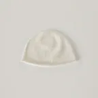 Basic Wool Knit Beanie - Ivory