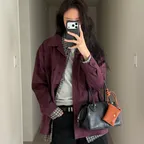 [선발매] [단독] ROAD SUEDE JACKET_BURGUNDY