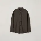 SETTLE POCKET SHIRT_BROWN