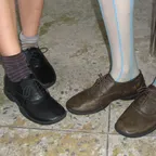 Derby 0066. Rubber Sole Loafers - 2colors