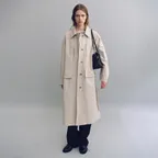 vent trench coat (ivory)